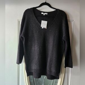 Ellen Tracy “Company” Black Magic Metallic Sweater – Size Large –‎ New with Tags